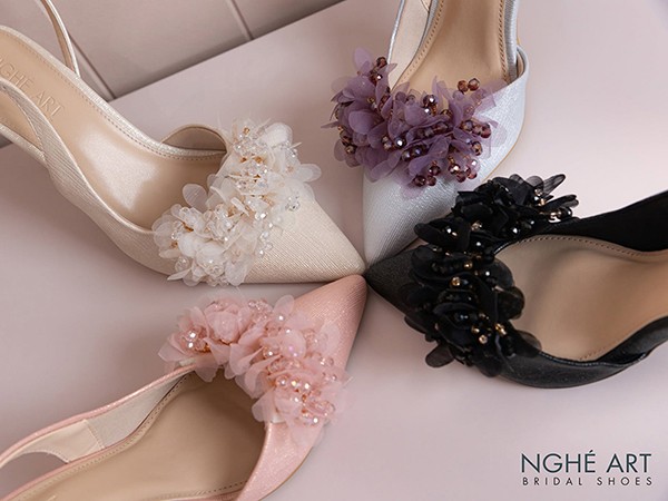 Giày Cưới Thiết Kế Đa Sắc Nghé Art - Bản Tình Ca Cho Nàng Cá Tính