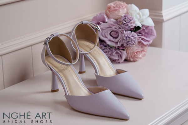 Giày cưới Nghé Art basic 9 phân da tím 340-da-tim - Tím pastel - 9 phân