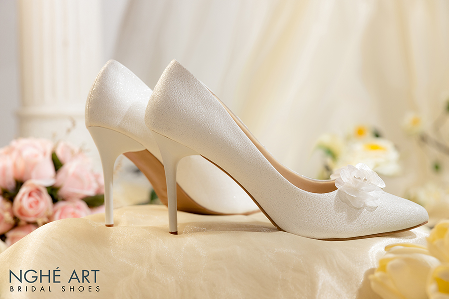 Giày cô dâu Nghé Art cao gót 378 - Ảnh 1 -  Nghé Art Bridal Shoes – 0908590288