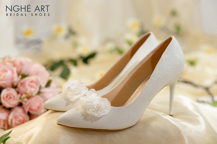 Giày cô dâu Nghé Art cao gót 378 - Ảnh 6 -  Nghé Art Bridal Shoes – 0908590288