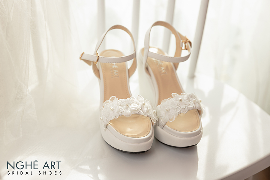 Giày cưới Nghé Art xuồng hoa 424-xuong - Ảnh 1 - Nghé Art Bridal Shoes – 0822288288