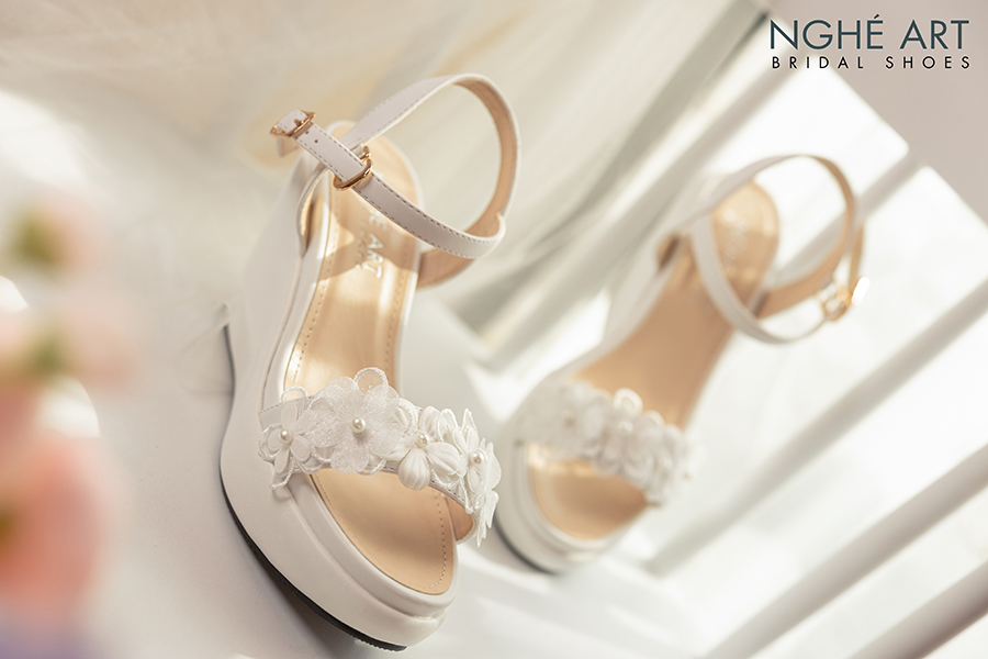 Giày cưới Nghé Art xuồng hoa 424-xuong - Ảnh 6 - Nghé Art Bridal Shoes – 0822288288