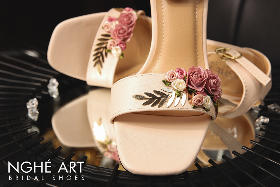 Giày cô dâu Nghé Art cao gót 425 - Ảnh 6 -  Nghé Art Bridal Shoes – 0822288288