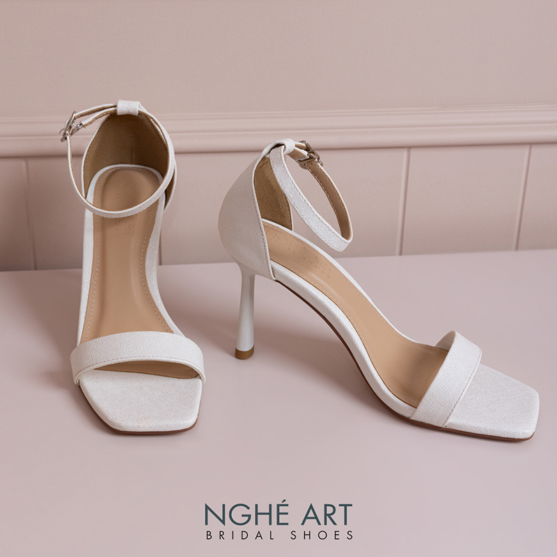 Giày cưới Nghé Art basic dáng sandal cao 9 cm 566-9P-NHU-TRANG - Ảnh 4 - Nghé Art Bridal Shoes – 0822288288