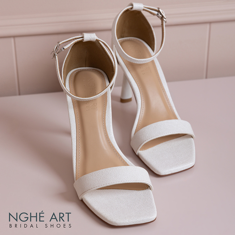 Giày cưới Nghé Art basic dáng sandal cao 9 cm 566-9P-NHU-TRANG - Ảnh 6 - Nghé Art Bridal Shoes – 0822288288