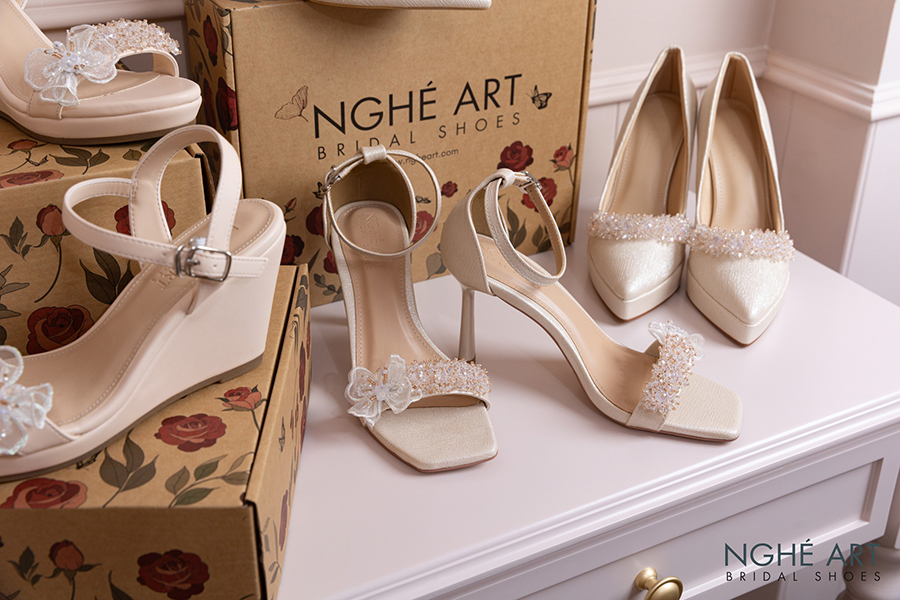 Bản Tình Ca Ánh Sắc Vàng Champagne - Ảnh 3 - Nghé Art Bridal Shoes – 0822288288