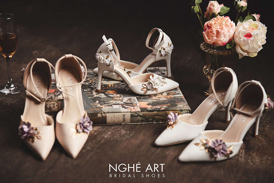 Bộ sưu tập giày đính hoa mới nhất đến từ nhà Nghé Art Bridal Shoes - Ảnh 1 -  Nghé Art Bridal Shoes – 0822288288