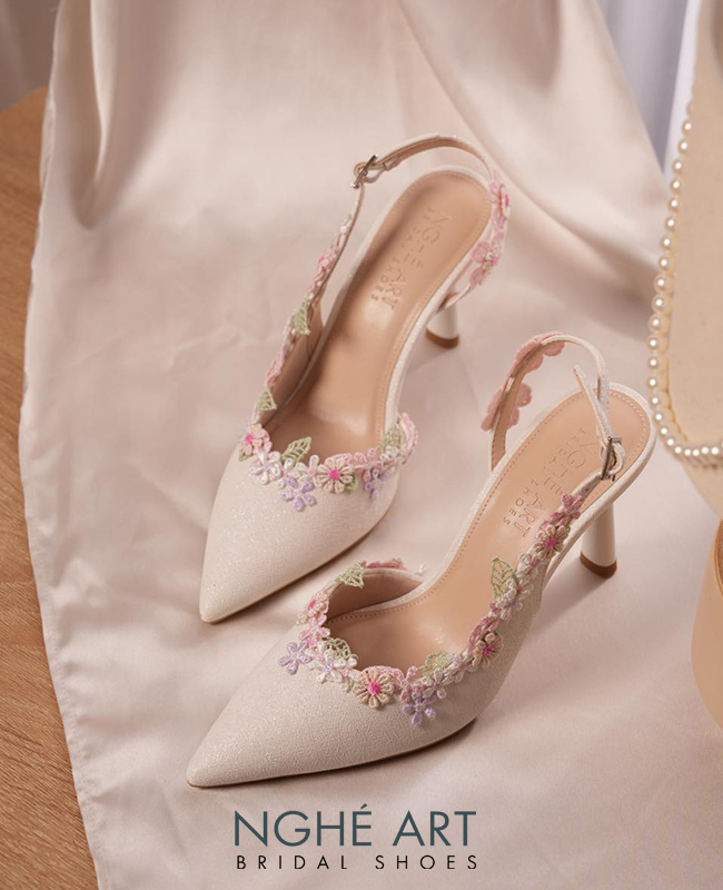 BST Giày cưới Gót Hồng - Ảnh 1 - Nghé Art Bridal Shoes – 0822288288