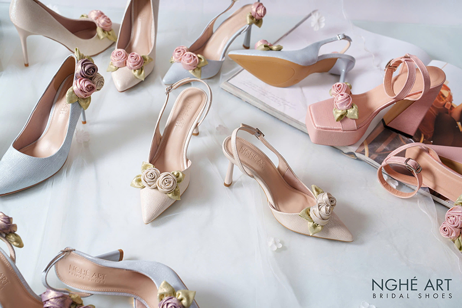 Giày cưới Rose Candy - Ảnh 2 - Nghé Art Bridal Shoes – 0822288288