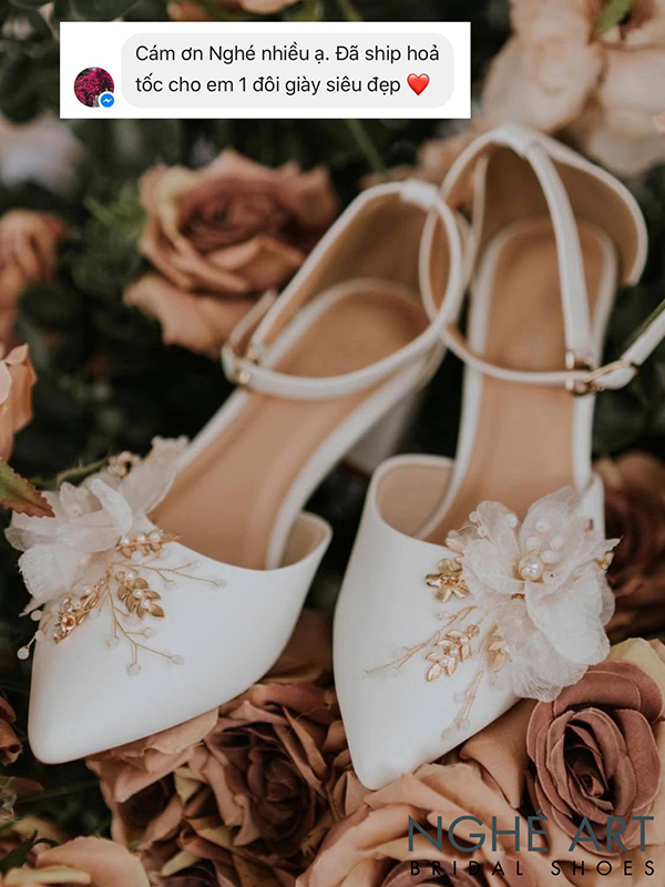 Chắc chắn đây chính là Nàng Thơ mới nổi của nhà Nghé rồi - Nghé Art Bridal Shoes – 0908590288