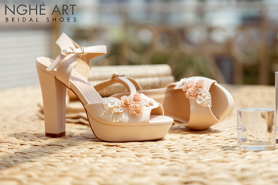 Gam màu giày handmade nữ hoàn hảo cho cô dâu da ngăm - Ảnh 3 -  Nghé Art Bridal Shoes – 0908590288