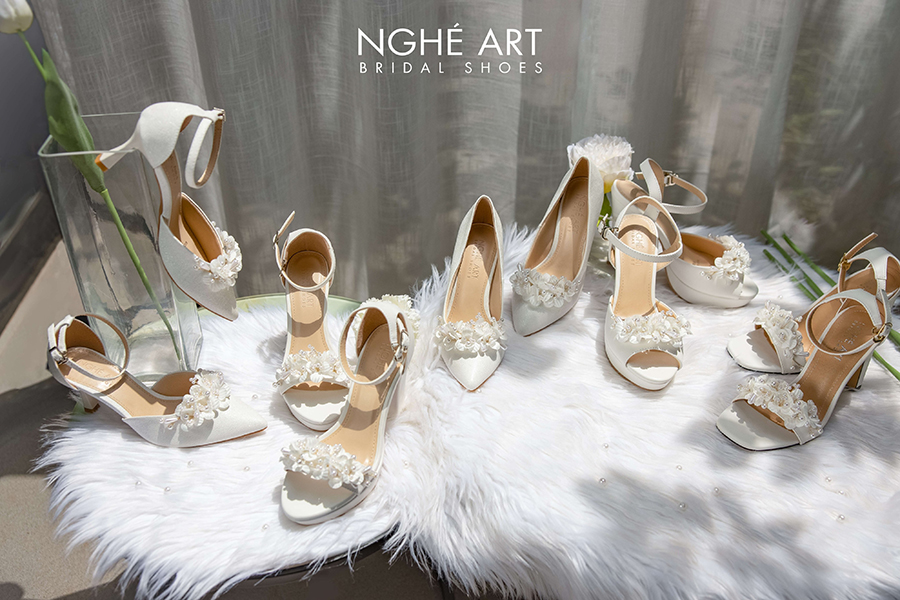 Giày cao gót cho cô dâu - Ảnh 1 - Nghé Art Bridal Shoes – 0822288288