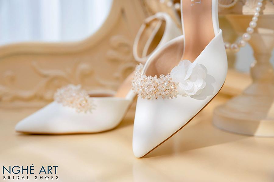 Giày cô dâu handmade - Ảnh 1 -  Nghé Art Bridal Shoes – 0822288288