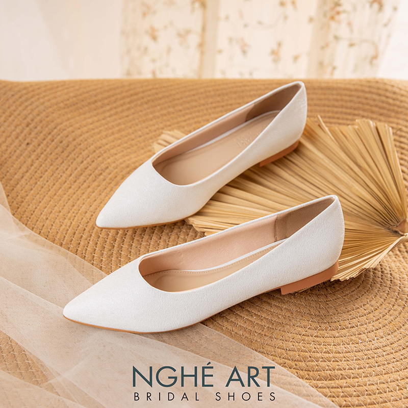Giày Cô Dâu Tối Giản 2026 - Ảnh 3 - Nghé Art Bridal Shoes – 0822288288