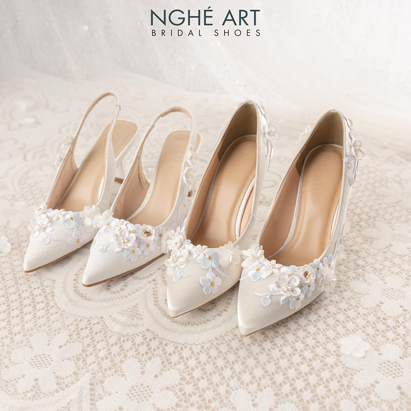 Giày Cưới Cho Cô Dâu Thấp Hơn Chú Rể - Ảnh 2 - Nghé Art Bridal Shoes – 0822288288