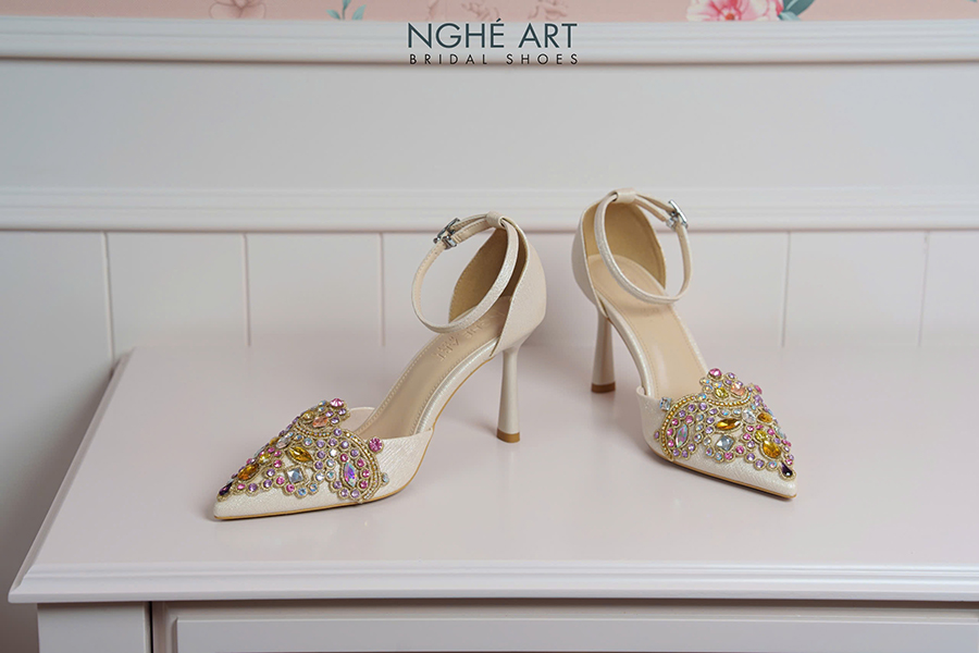 Giày cưới đính đá cao cấp - Ảnh 11 - Nghé Art Bridal Shoes – 0822288288