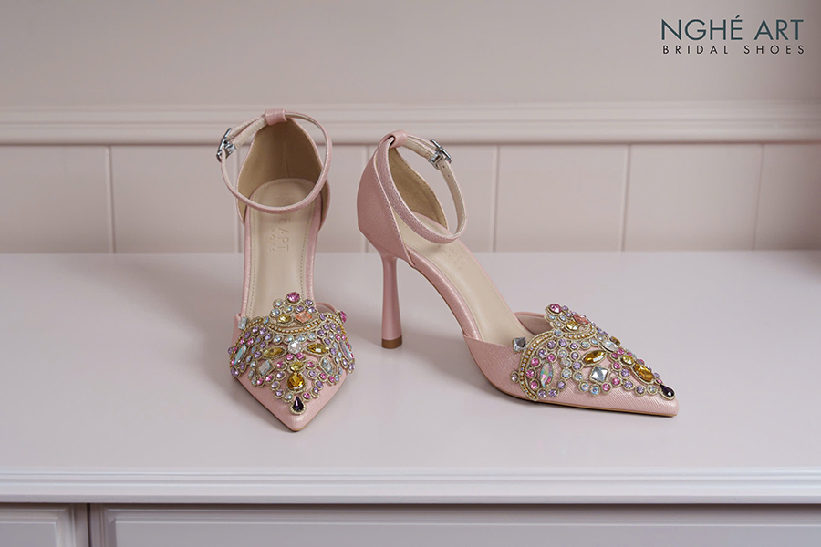 Giày cưới đính đá cao cấp - Ảnh 6 - Nghé Art Bridal Shoes – 0822288288
