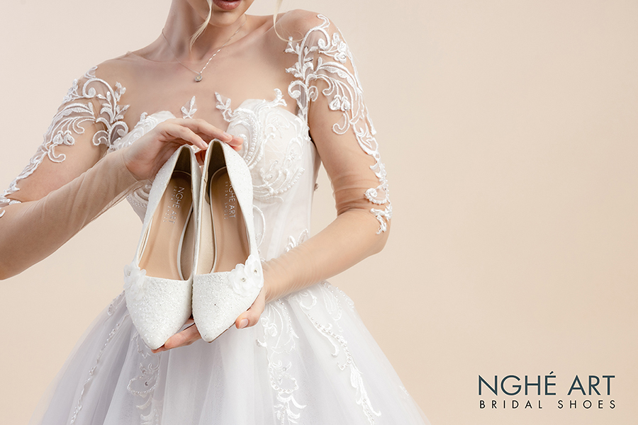 Giày Cưới Handmade - Ảnh 6 - Nghé Art Bridal Shoes – 0822288288