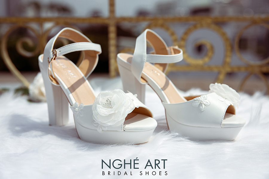 Giày cưới hở mũi - Top 5 mẫu giày hot nhất năm - Ảnh 5 -  Nghé Art Bridal Shoes – 0822288288