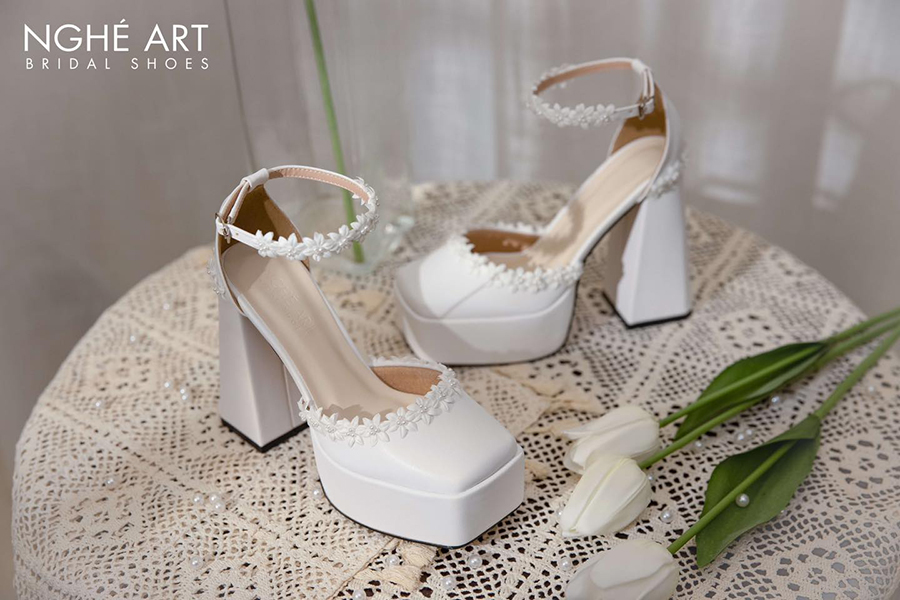 Giày cô dâu Mary Jane - Ảnh 1 - Nghé Art Bridal Shoes – 0822288288