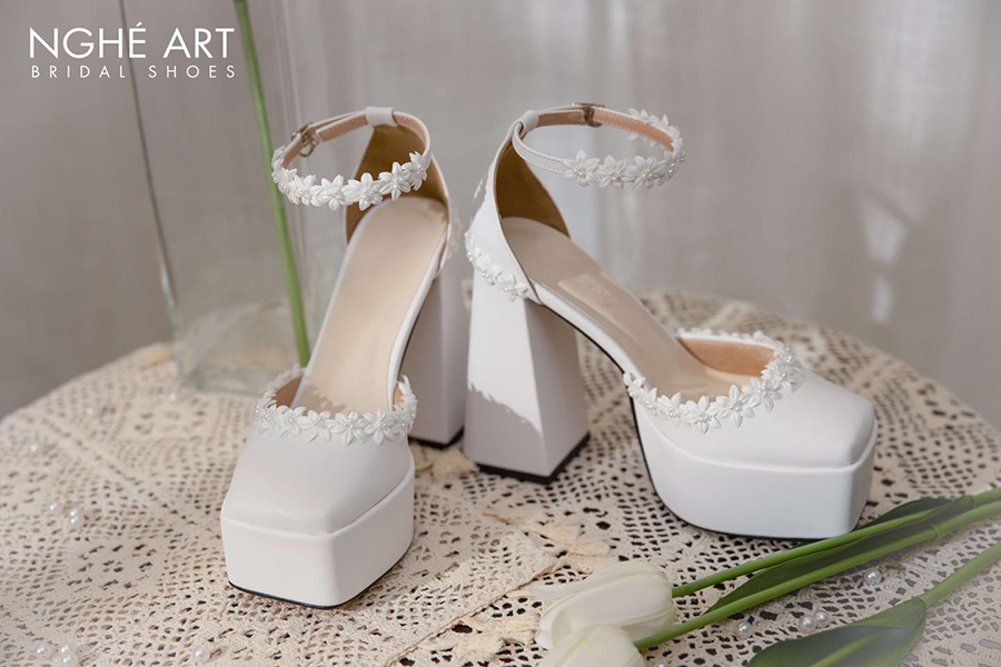 Giày cô dâu Mary Jane - Ảnh 2 - Nghé Art Bridal Shoes – 0822288288