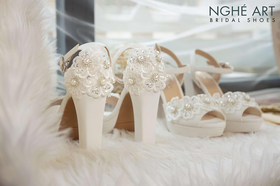 Top các mẫu giày cưới đẹp dành cho cô dâu mùa thu - Ảnh 13 -  Nghé Art Bridal Shoes – 0822288288