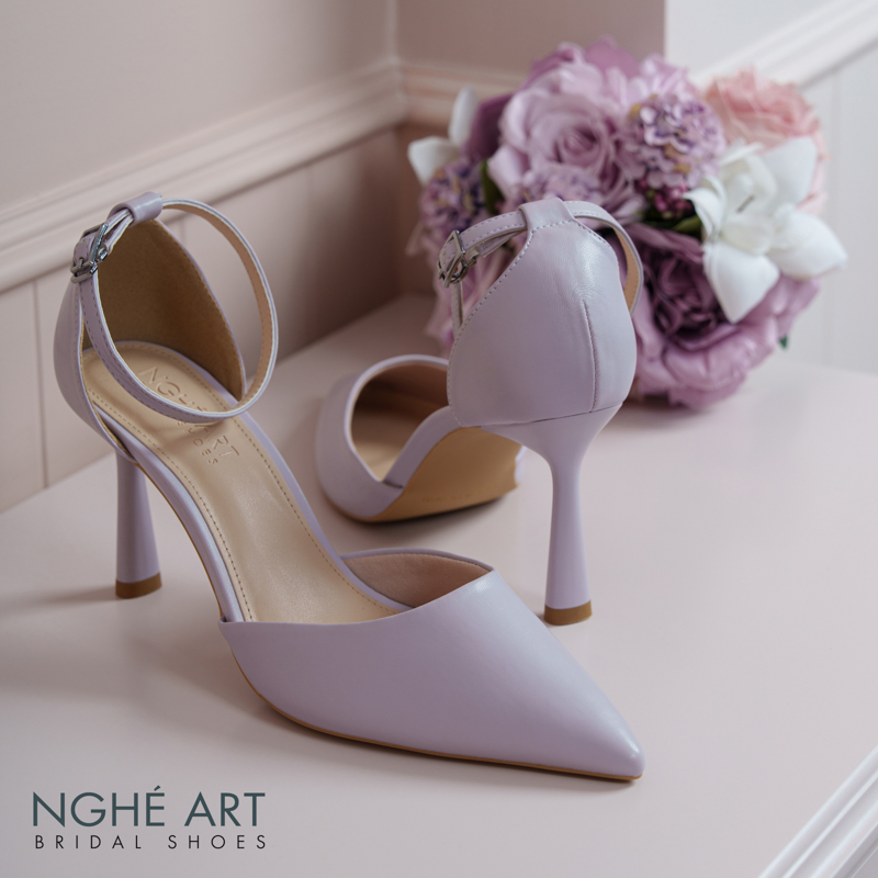 Giày cưới Nghé Art basic 9 phân da tím 340-da-tim - Ảnh 3 - Nghé Art Bridal Shoes – 0822288288