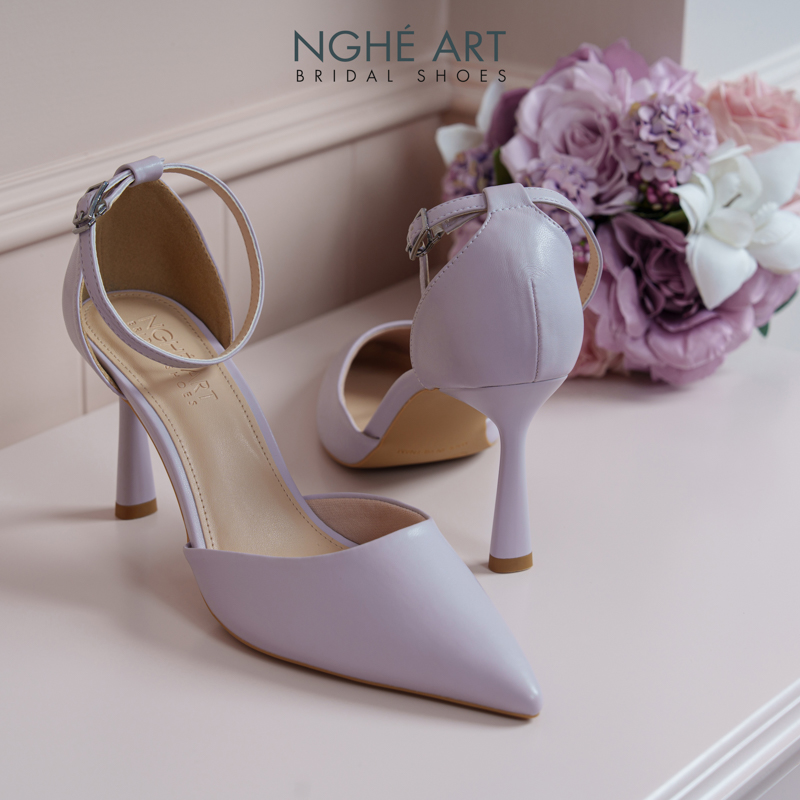 Giày cưới Nghé Art basic 9 phân da tím 340-da-tim - Ảnh 4 - Nghé Art Bridal Shoes – 0822288288