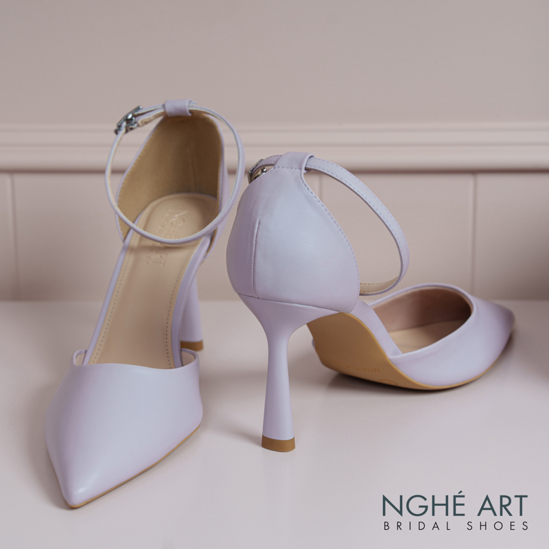 Giày cưới Nghé Art basic 9 phân da tím 340-da-tim - Ảnh 5 - Nghé Art Bridal Shoes – 0822288288