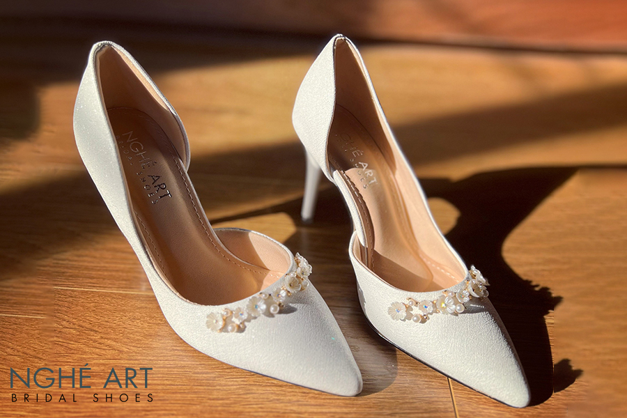 Giày cưới Nghé Art cao gót 455-442 - Ảnh 8 - Nghé Art Bridal Shoes – 0822288288