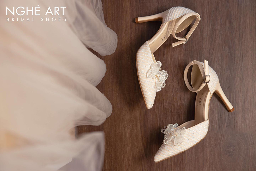 Giày cưới hoạ tiết đặc biệt - Ảnh 3 - Nghé Art Bridal Shoes – 0822288288