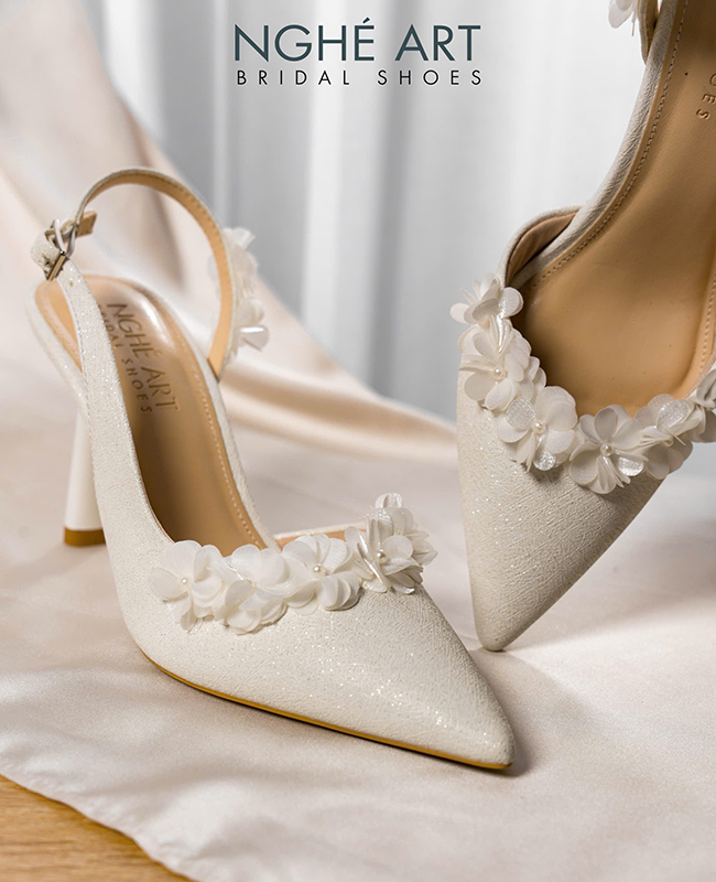 Giày cưới quai hậu - Ảnh 3 - Nghé Art Bridal Shoes – 0822288288