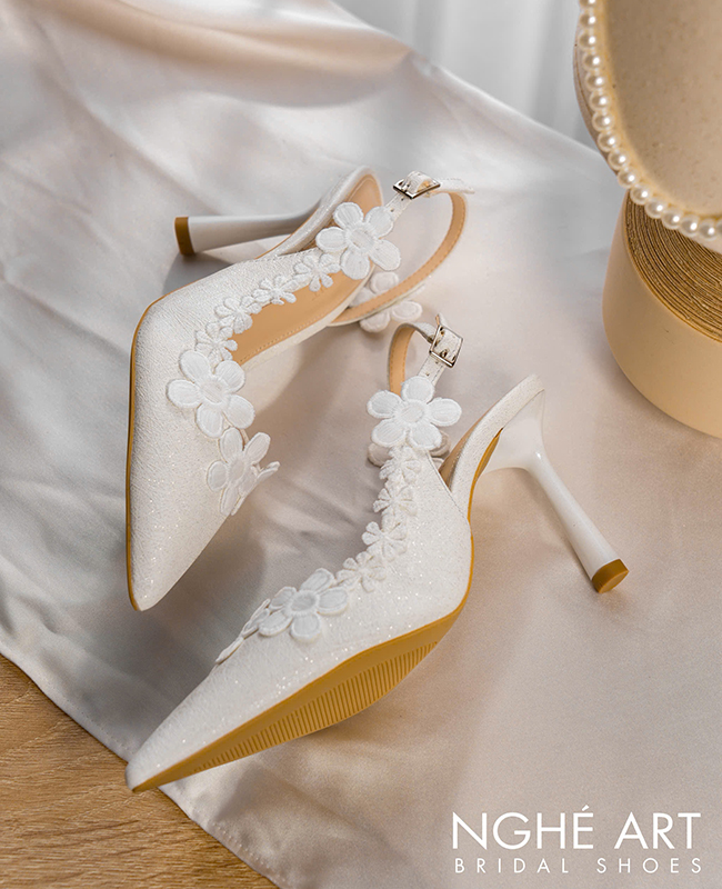 Giày cưới quai hậu - Ảnh 5 - Nghé Art Bridal Shoes – 0822288288