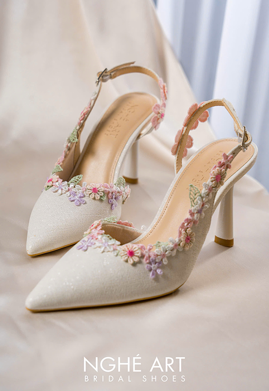 Giày cưới quai hậu - Ảnh 7 - Nghé Art Bridal Shoes – 0822288288