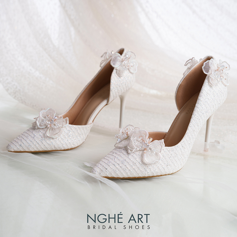 Giày Cưới Scarpin Khoét Eo - Ảnh 4 - Nghé Art Bridal Shoes – 0822288288