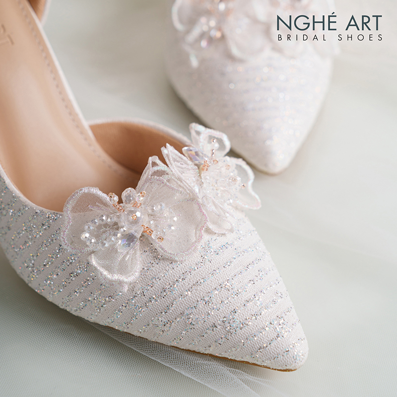 Giày Cưới Scarpin Khoét Eo - Ảnh 6 - Nghé Art Bridal Shoes – 0822288288