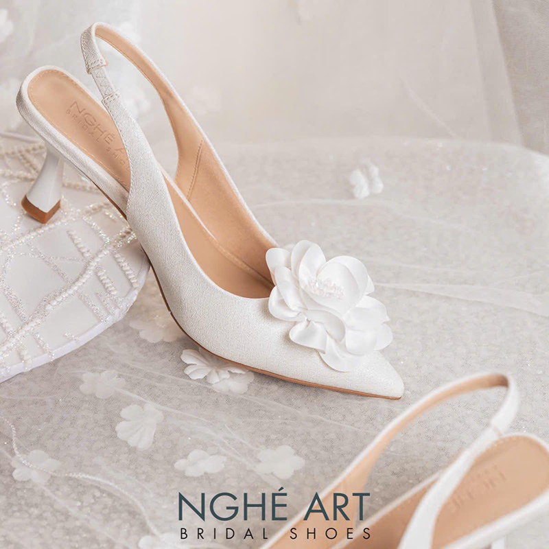 Mẫu giày cưới hoa 3D - Ảnh 3 - Nghé Art Bridal Shoes – 0822288288