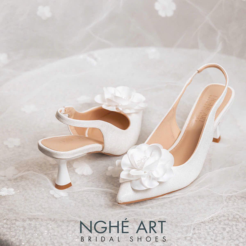 Mẫu giày cưới hoa 3D - Ảnh 4 - Nghé Art Bridal Shoes – 0822288288