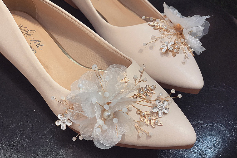 Mua giày cưới búp bê - cách chọn mẫu giày bệt ưng ý cho cô dâu - Ảnh 1 -  Nghé Art Bridal Shoes – 0908590288