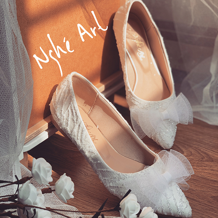 Mua giày cưới búp bê - cách chọn mẫu giày bệt ưng ý cho cô dâu - Ảnh 3 -  Nghé Art Bridal Shoes – 0908590288