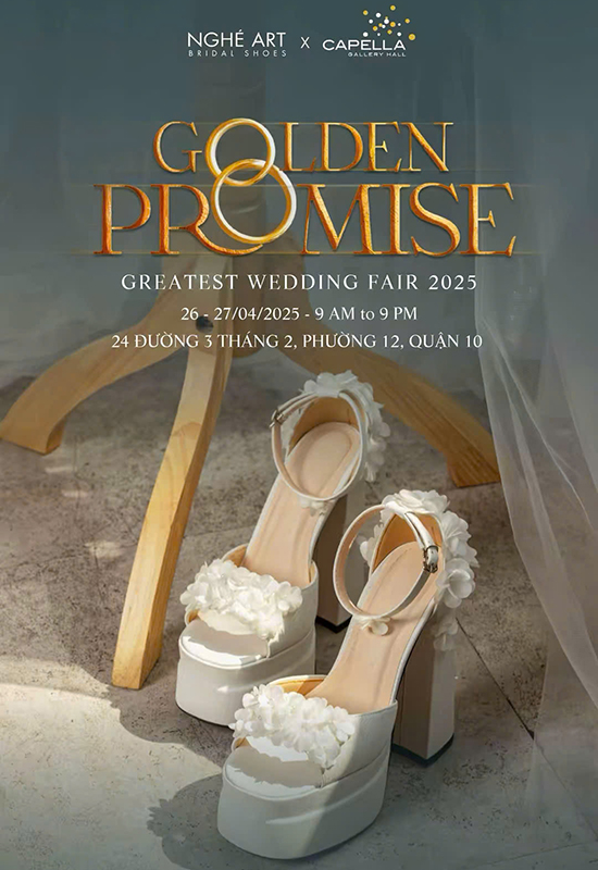 Triển Lãm Cưới Golden Promise 2025 - Ảnh 1 - Nghé Art Bridal Shoes – 0822288288